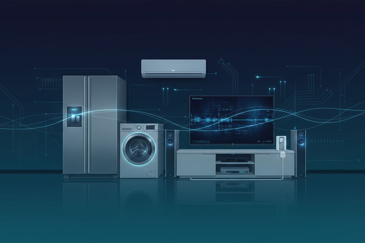 Smoother Running Electronics Marquee Background